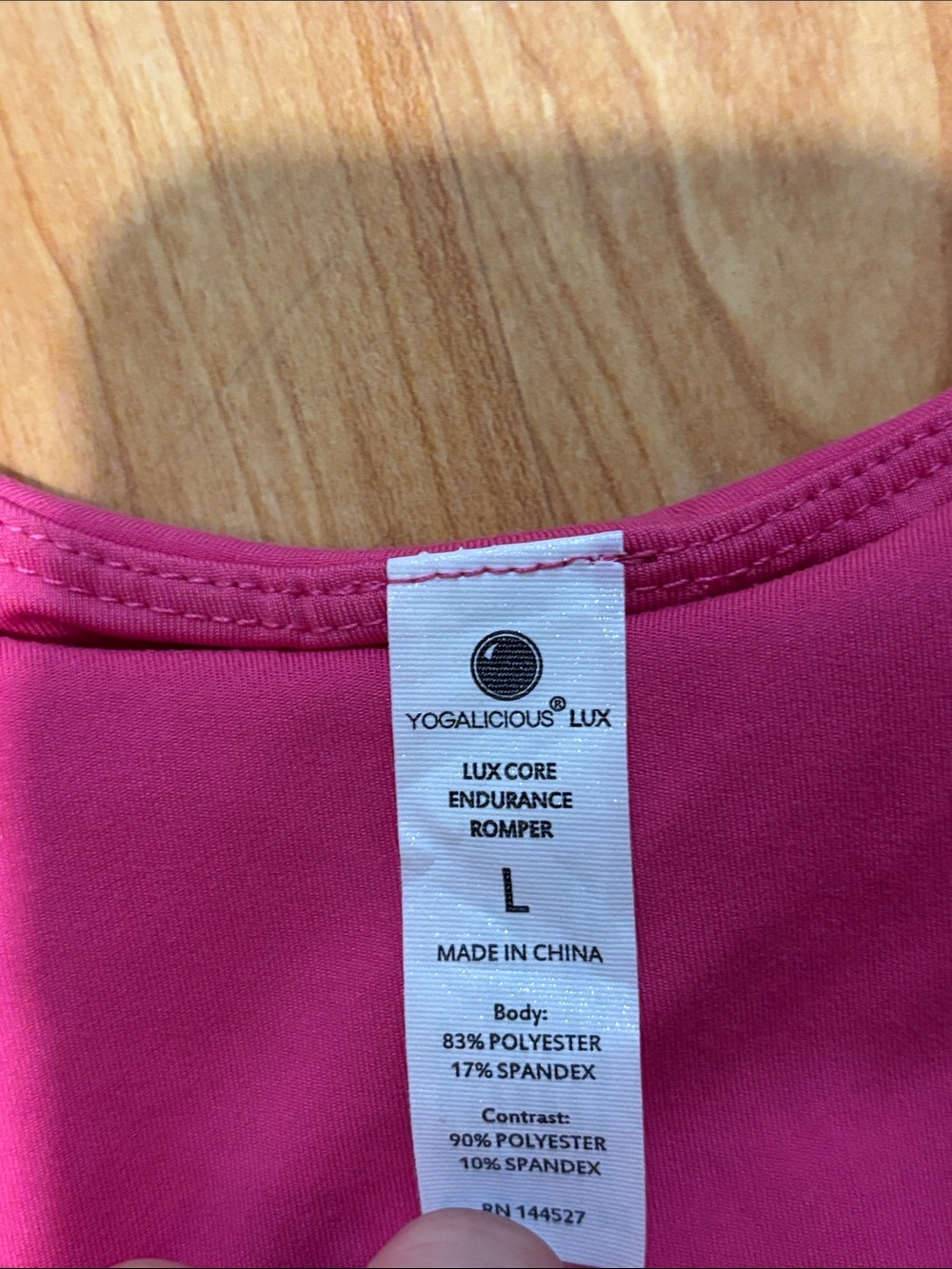 Yogalicious Pink Romper - Picture 3 of 4